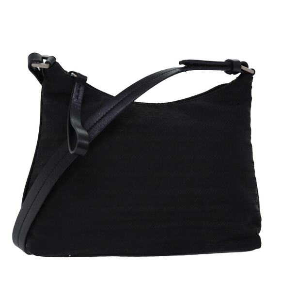 PRADA Shoulder Bag Nylon Black - Picture 1 of 12